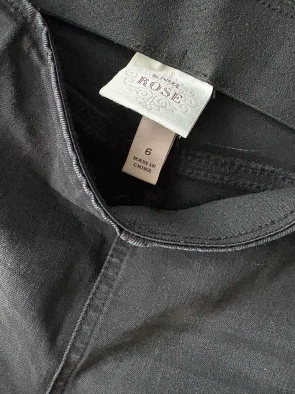 Knox Rose Black High-Rise Flare Jeans with Raw Hem - Picture 2 of 2